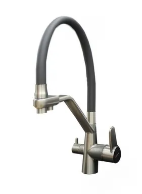 Купить Смеситель для кухни с гибким изливом с подключением для фильтра, бетон, Daiva в интернет-магазине Akvilon.kz