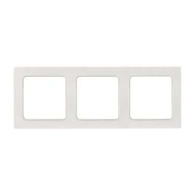 Купить Рамка 3-местная белая с линией цвета черный EKF в интернет-магазине Akvilon.kz