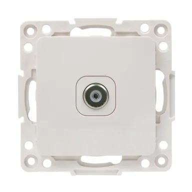 Купить Белая розетка 1- местнаяTV Стокгольм в интернет-магазине Akvilon.kz