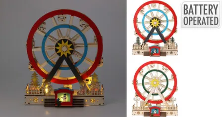 Купить Статуэтка Колесо обозрения, с подсветкой, 25x9x30 см, в ассортименте, Koopman в интернет-магазине Akvilon.kz