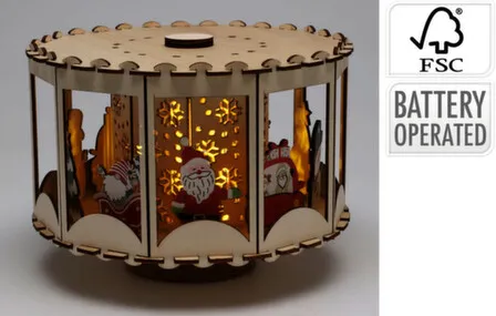 Купить Статуэтка Карусель, с подсветкой, 20x20x14,5 см, Koopman в интернет-магазине Akvilon.kz