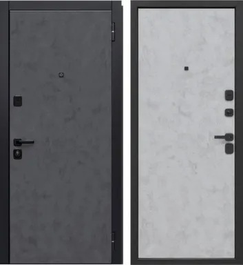 Купить Дверь металлическая 7,5см Монтана (бетон лофт графит) Бетон серый Феррони Правое 960 в интернет-магазине Akvilon.kz