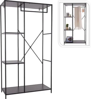 Купить Мебель металлическая - стеллаж с полками 90x40x166,5 см, Koopman в интернет-магазине Akvilon.kz