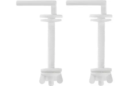Купить Крепёж сиденья унитаза (пара) белый пластик, MP-У в интернет-магазине Akvilon.kz