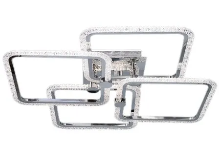 Купить Люстра светодиодная Галактика 1048872, хром, 120 Вт, 655x655x130 мм, Галлоп в интернет-магазине Akvilon.kz