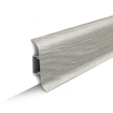 Купить Плинтус ПВХ 55x22x2200мм 253 Ясень серый, Ideal в интернет-магазине Akvilon.kz