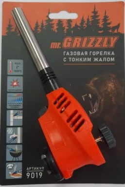 Газовая горелка с пьезоподжигом тонкое жало, Grizzly Купить Газовая горелка с пьезоподжигом тонкое жало, Grizzly в интернет-магазине Akvilon.kz
