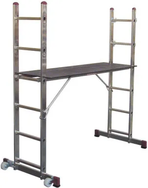 Купить Лестничные подмости CORDA 2x6 с роликами в интернет-магазине Akvilon.kz