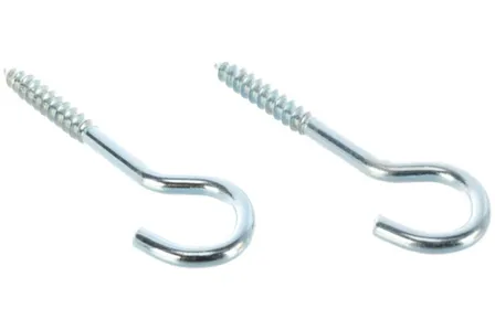 Купить Крюк-полукольцо 4x50 (белый цинк 2 шт), Стройбат в интернет-магазине Akvilon.kz