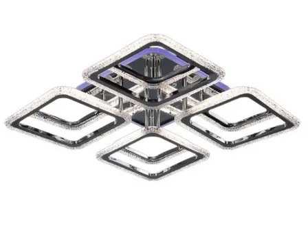 Купить Люстра светодиодная Галактика 1088899, хром, 160 Вт, RGB, 560x560x120 мм, Галлоп в интернет-магазине Akvilon.kz