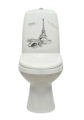 Купить Унитаз напольный ЭЛЬДОРАДО Декор Люкс, Оскольская керамика в интернет-магазине Akvilon.kz