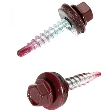 Купить Саморез кровельный 4,8x35 красное вино RAL 3005 в интернет-магазине Akvilon.kz