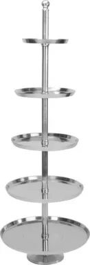 Купить Блюдо 5-ярусное, хром, высота 170 см, Koopman в интернет-магазине Akvilon.kz