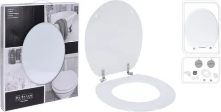 Купить Сиденье для унитаза, белое, 42,5x37x1,5 см, Koopman в интернет-магазине Akvilon.kz