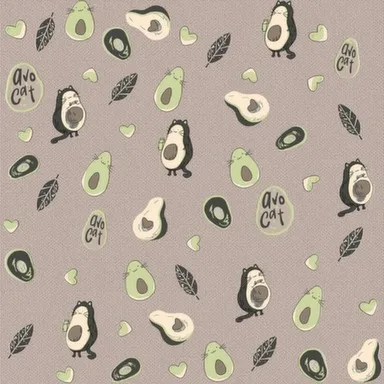 Купить Обои бумажные Авокоты-02, мотив, 0,53x10 м, Саратовские обои в интернет-магазине Akvilon.kz