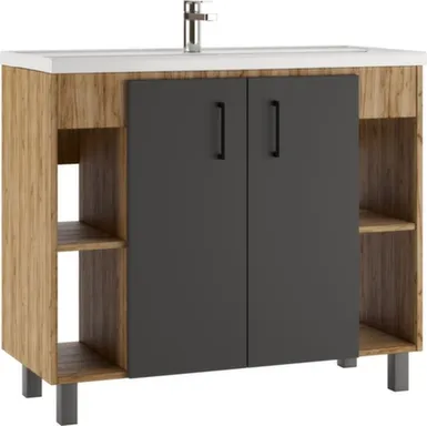 Купить Тумба Craft без ящика с умывальником Фостер 100 см, Домино в интернет-магазине Akvilon.kz