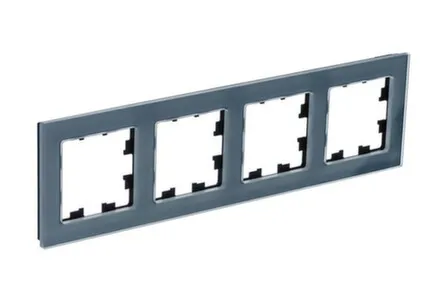 Купить Рамка 4-пост. AtlasDesign Nature натур. стекло грифель в интернет-магазине Akvilon.kz