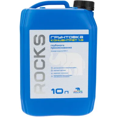 Купить Грунт-концентрат глубокого проникновения, 10 л, Rocks в интернет-магазине Akvilon.kz