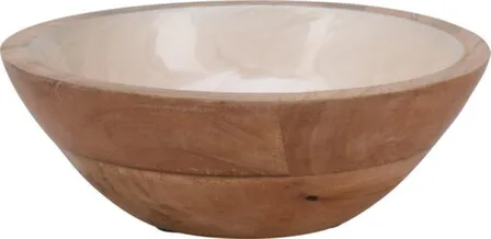 Купить Миска 20x20x6,5 см, из мангового дерева, светлая, Koopman в интернет-магазине Akvilon.kz