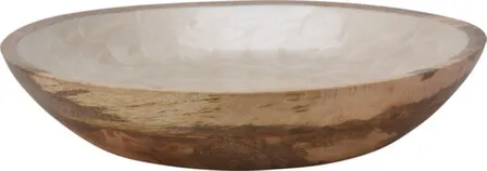 Купить Миска 30x30x6,8 см, из мангового дерева, светлая, Koopman в интернет-магазине Akvilon.kz