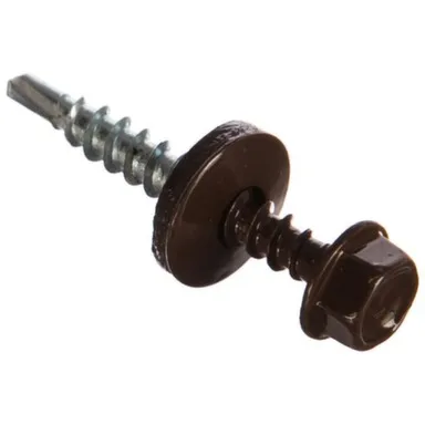 Купить Саморез кровельный 4,8x35 коричневый шоколад RAL 8017 в интернет-магазине Akvilon.kz Купить Саморез кровельный 4,8x35 коричневый шоколад RAL 8017 в интернет-магазине Akvilon.kz
