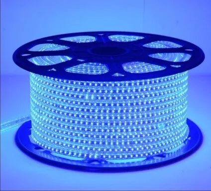Купить Светодиодная лента SMD3014 4,7Вт/м IP65 синяя 220В (бухта 100 м) в интернет-магазине Akvilon.kz