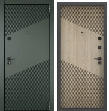 Купить Дверь метал. X7 PRO PP 860x2050 ПВХ Авокадо X-DL3/ПВХ Астана X6-DL3 серый букле Торэкс Правое в интернет-магазине Akvilon.kz
