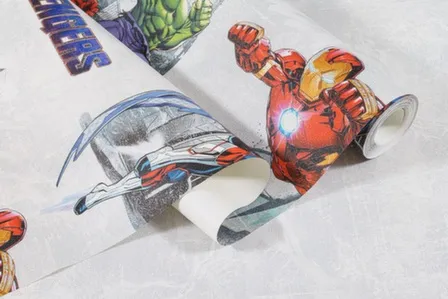 Купить Обои виниловые на флизелиновой основе Герои, мотив, светло-серый, 1,06x10 м, Артекс в интернет-магазине Akvilon.kz