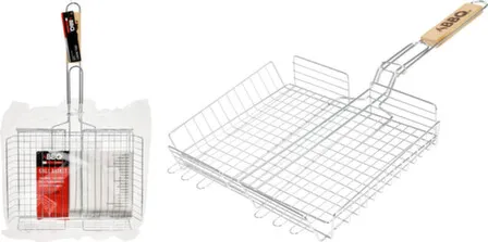 Купить Решётка для гриля и барбекю с раздвижной ручкой, 26x32x5,5 см, Koopman в интернет-магазине Akvilon.kz
