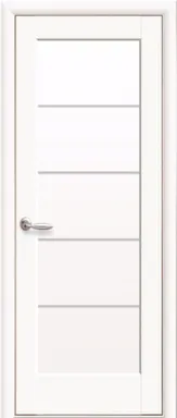 Купить Дверь межкомнатная Ностра Мира остекленное Белый матовый 900 НОВЫЙ СТИЛЬ в интернет-магазине Akvilon.kz