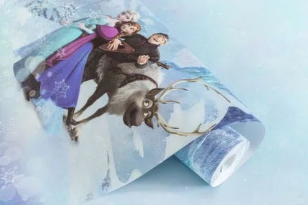 Купить Обои виниловые на флизелиновой основе Дисней Холодное сердце, мотив, голубой, 1,06x10 м, Артекс в интернет-магазине Akvilon.kz