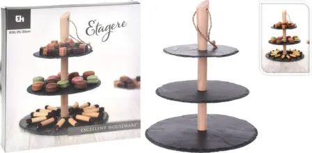 Купить Блюдо трёхъярусное, диам. 30см/25см/20см, высота 36см, Koopman в интернет-магазине Akvilon.kz