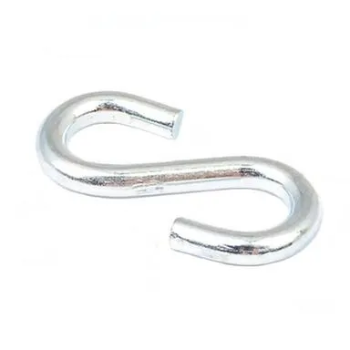 Купить Крючок S-образный, 5 мм, белый цинк, 3 шт, Стройбат в интернет-магазине Akvilon.kz