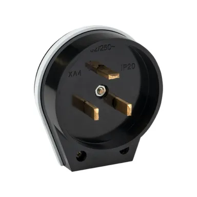 Купить Вилка для электроплиты 32А с/у EKF черная в интернет-магазине Akvilon.kz