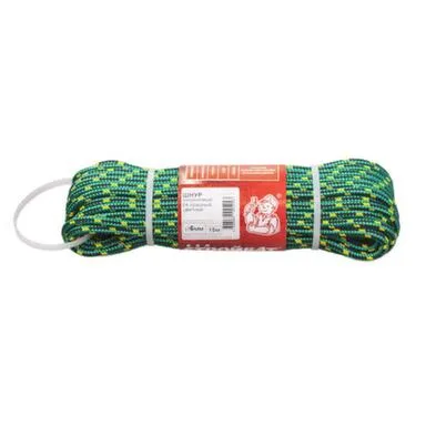 Купить Шнур капроновый 24-прядный 6 мм, цветной, 15 м, Стройбат в интернет-магазине Akvilon.kz