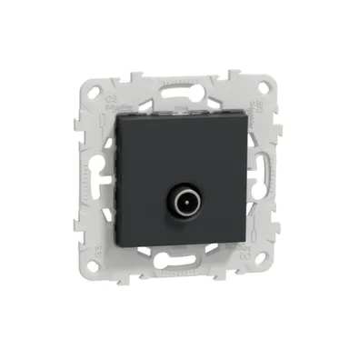 Купить Антрацит розетка 1- местная TV Unica Studio в интернет-магазине Akvilon.kz