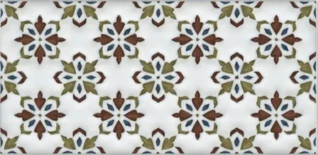 Купить Вставка Клемансо орнамент 7,4x15 см, Кerama Мarazzi в интернет-магазине Akvilon.kz