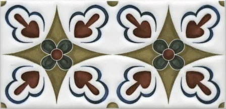 Купить Вставка Клемансо орнамент 7,4x15 см, Кerama Мarazzi в интернет-магазине Akvilon.kz