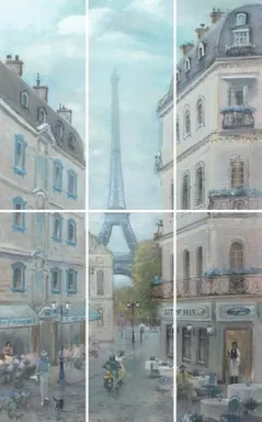 Купить Панно Кантри Шик Париж (6 плиток) 60x100 см, Кerama Мarazzi в интернет-магазине Akvilon.kz