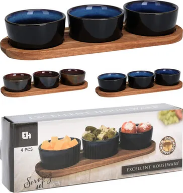 Купить Миски, набор 3шт, дизайн в асс, в комплекте с подносом, Koopman в интернет-магазине Akvilon.kz