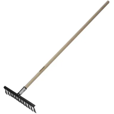 Купить Грабли садовые с черенком (12 витых зубцов), Grinda в интернет-магазине Akvilon.kz