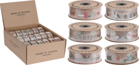 Купить Лента для декорирования и упаковки, 2,5x500 см, в ассортименте, Koopman в интернет-магазине Akvilon.kz
