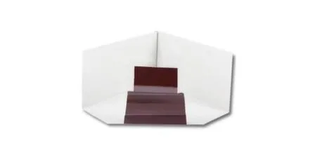 Купить Угол желоба, 0,5мм, внутренний 120x86, коричневый, Металл Профиль в интернет-магазине Akvilon.kz