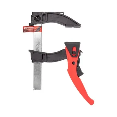 Купить Струбцина реечная быстрозажимная 100 мм, пластик, металл, Grandwork в интернет-магазине Akvilon.kz