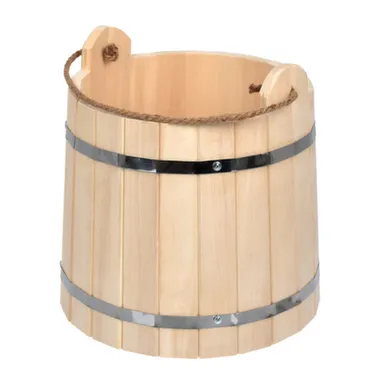 Купить Ведро 15 л, «С лёгким паром», липа, Банные штучки в интернет-магазине Akvilon.kz