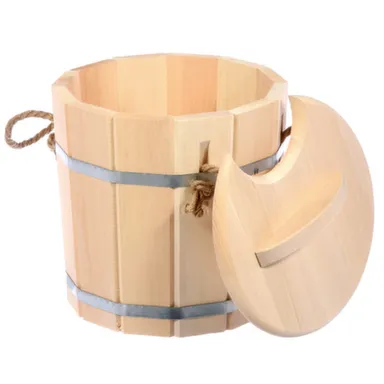 Купить Запарник 9 л, с крышкой, липа, "Hot Pot" в интернет-магазине Akvilon.kz