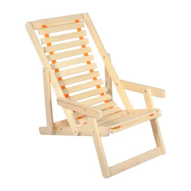 Купить Шезлонг деревянный с подлокотниками 105x65x95 см, Банные штучки в интернет-магазине Akvilon.kz
