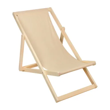 Купить Шезлонг с хлопком, складной, на деревянном каркасе, 100x61x88 см "Банные штучки" в интернет-магазине Akvilon.kz