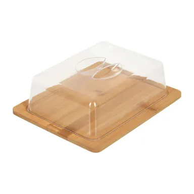 Купить Доска сервировочная с крышкой, бамбук 25,5x20x7,5см, Marmiton в интернет-магазине Akvilon.kz