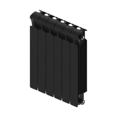 Купить Радиатор биметаллический Rifar Monolit 500x80 мм 6 секций цвет Антрацит в интернет-магазине Akvilon.kz